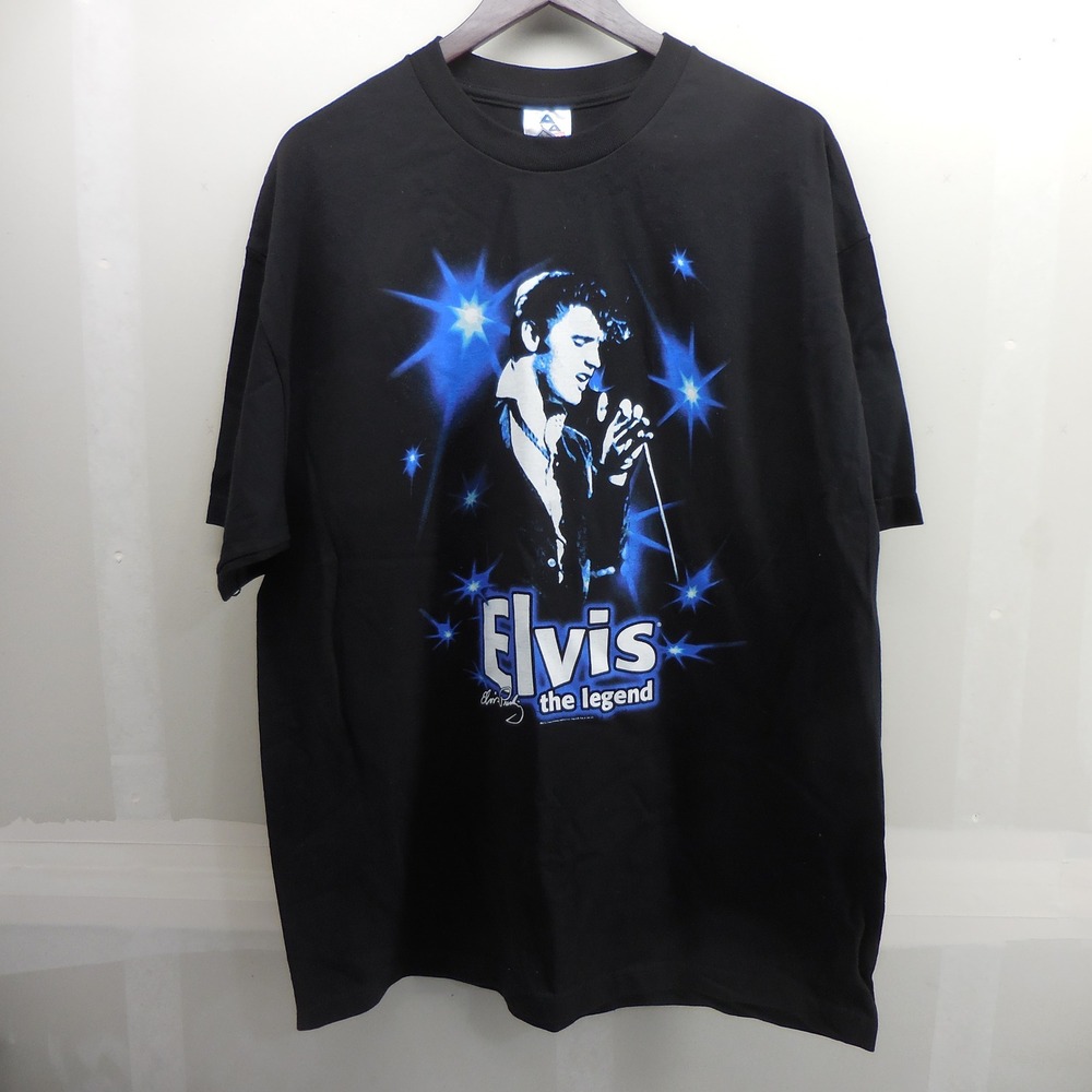 Elvis Presley The Legend Shirt Black AAA Alstyle Mens‎ XL Rock Music Graphic Tee